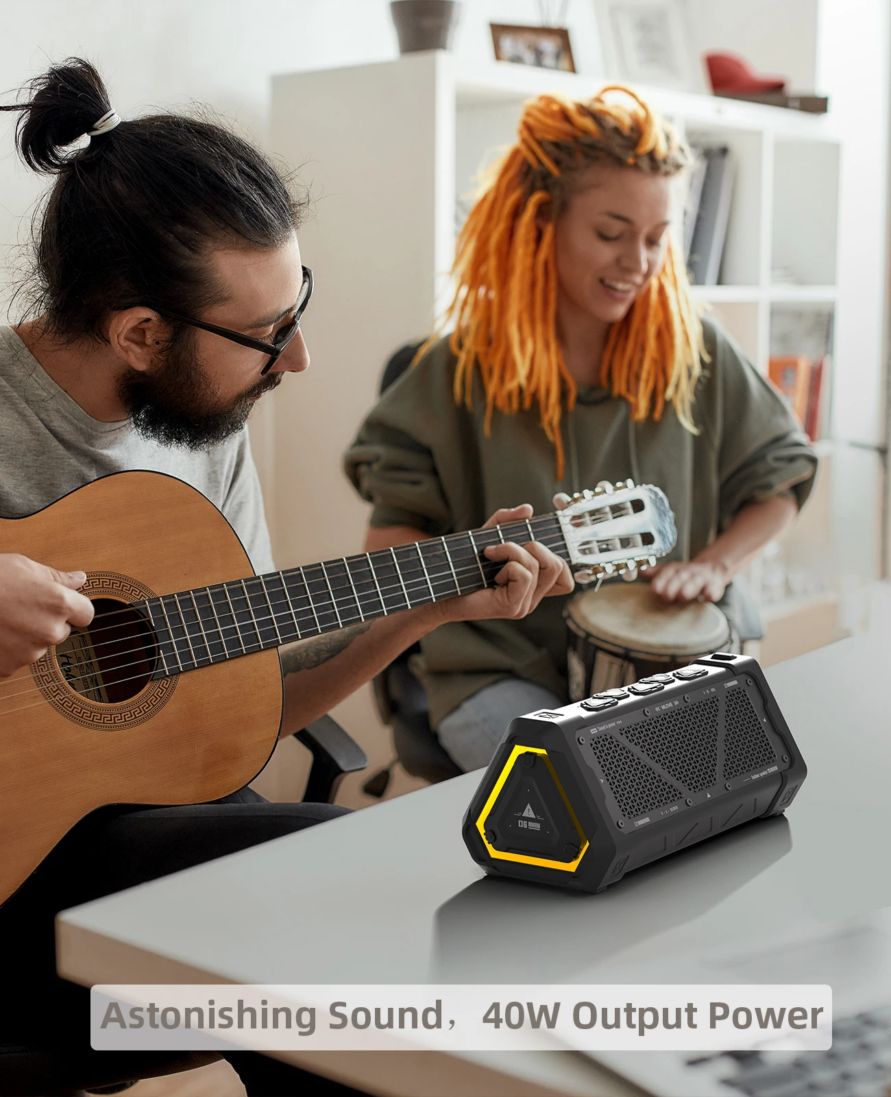 Mlove P3 Outdoor-Bluetooth-Lautsprecher – 40 W, Bluetooth 5.3, Stereo-Sound, Ipx7 Wasserdicht, Micro-Sd-Karte &Amp; Rgb-Licht Mlove P3 Outdoor-Bluetooth-Lautsprecher – 40 W, Bluetooth 5.3, Stereo-Sound, Ipx7 Wasserdicht, Micro-Sd-Karte &Amp; Rgb-Licht - Image 5
