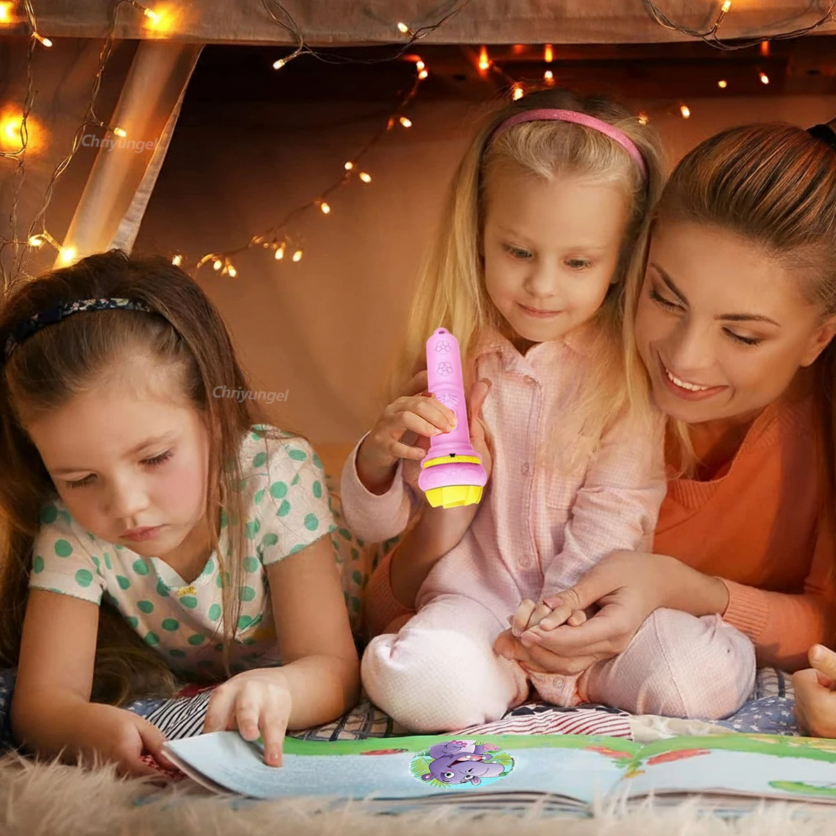 Projector Flashlight For Kids 10 Cards 80 Patterns Bedtime Toys Cartoon Light Educational Toy Gift For Toddler Boys Girls Projector Flashlight For Kids 10 Cards 80 Patterns Bedtime Toys Cartoon Light Educational Toy Gift For Toddler Boys Girls - Image 3