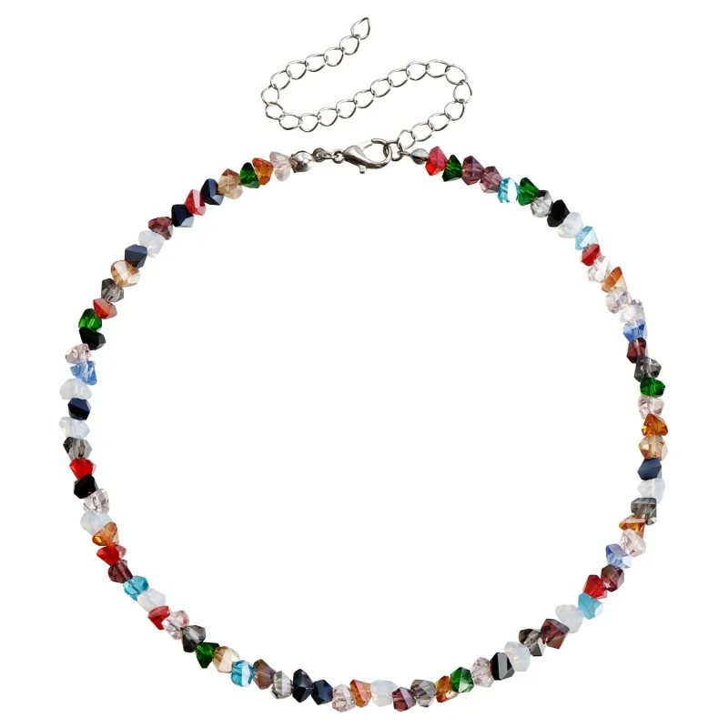 Transparent Crystal Irregular Beaded Choker Necklace For Women Korean Collarbone Clavicle Chain On The Neck Collar Jewelry Transparent Crystal Irregular Beaded Choker Necklace For Women Korean Collarbone Clavicle Chain On The Neck Collar Jewelry - Image 9