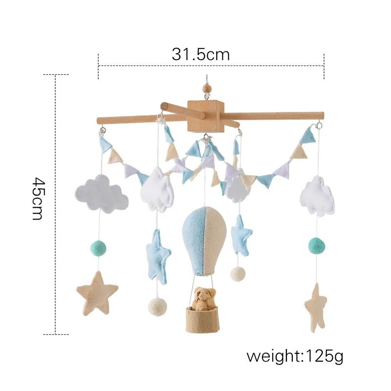 Baby-Holzhalterung, Bettglocke, 0,6 Monate, Spielzeughalterung, Zubehör, Hängehalterung, Weiches Mobiltelefon Auf Dem Bett, Babyzimmer-Dekoration, Kinderbett Baby-Holzhalterung, Bettglocke, 0,6 Monate, Spielzeughalterung, Zubehör, Hängehalterung, Weiches Mobiltelefon Auf Dem Bett, Babyzimmer-Dekoration, Kinderbett - Image 19