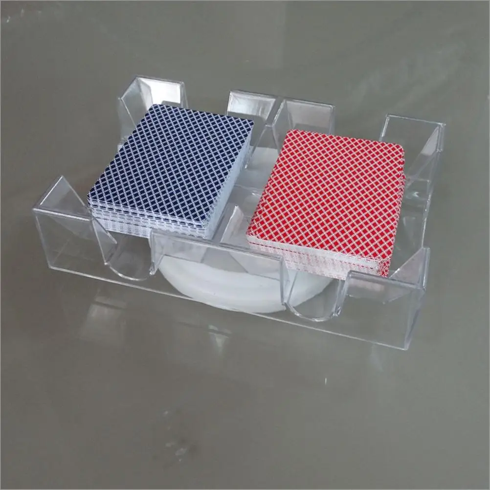 Rotierendes Kartenetui Mit 2 Decks/6 Decks, Praktischer Spielkartenhalter, Transparenter Kartenspiel-Organizer, Spielkartenhalter Rotierendes Kartenetui Mit 2 Decks/6 Decks, Praktischer Spielkartenhalter, Transparenter Kartenspiel-Organizer, Spielkartenhalter - Image 2