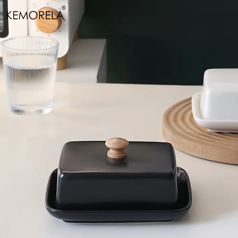 Keramik-Butterdose Mit Deckel, Rechteckige, Verschließbare Käseaufbewahrungsbox, Hochwertig Und Elegant Für Küche &Amp; Restaurant. Keramik-Butterdose Mit Deckel, Rechteckige, Verschließbare Käseaufbewahrungsbox, Hochwertig Und Elegant Für Küche &Amp; Restaurant. - Image 4