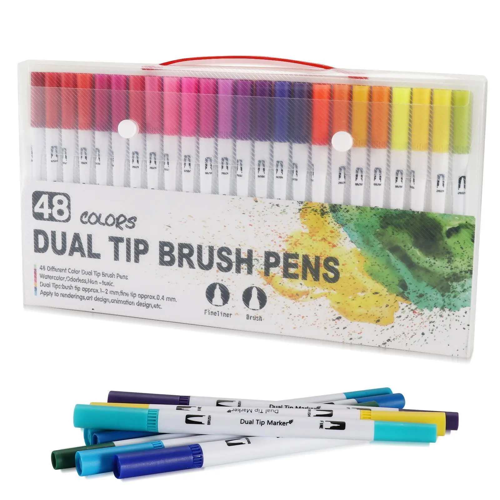 120 Farben Filzstift Zeichnen Aquarell Kunstmarker Stift Doppelseitiger Pinsel Fineliner Farbstift-Set Für Kunst Kalligraphie Malerei 120 Farben Filzstift Zeichnen Aquarell Kunstmarker Stift Doppelseitiger Pinsel Fineliner Farbstift-Set Für Kunst Kalligraphie Malerei - Image 14