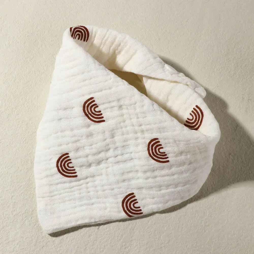 Baby Drool Bibs Printing Baby Muslin Bibs Cotton Solid Color Saliva Towel Ruffle Snap Button Burp Cloths Newbron Baby Drool Bibs Printing Baby Muslin Bibs Cotton Solid Color Saliva Towel Ruffle Snap Button Burp Cloths Newbron - Image 15