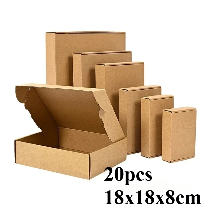 20/10Pcs Wellpappe Box Mailer, Braun Karton Versand Box Wellpappe Mailer Versand Box Kraft Papier Verpackung Box 20/10Pcs Wellpappe Box Mailer, Braun Karton Versand Box Wellpappe Mailer Versand Box Kraft Papier Verpackung Box - Image 15