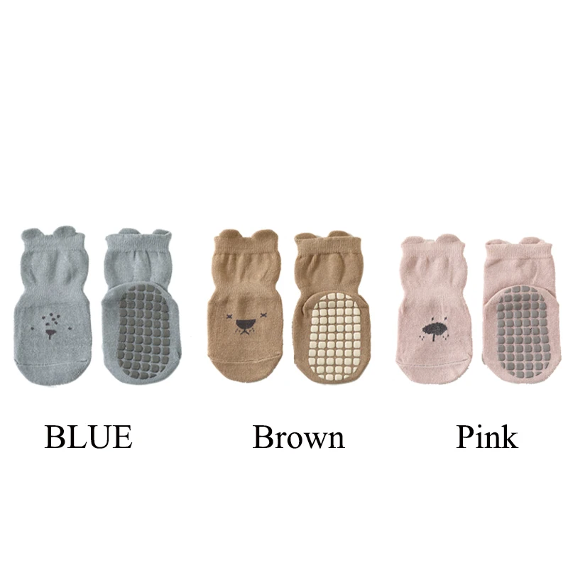 3 Pairs Cartoon Kids Infant Baby Anti-Slip Socks For Girls And Boys 4 Seasons Cotton Unisex Playground Floor Stockings 3 Pairs Cartoon Kids Infant Baby Anti-Slip Socks For Girls And Boys 4 Seasons Cotton Unisex Playground Floor Stockings - Image 5