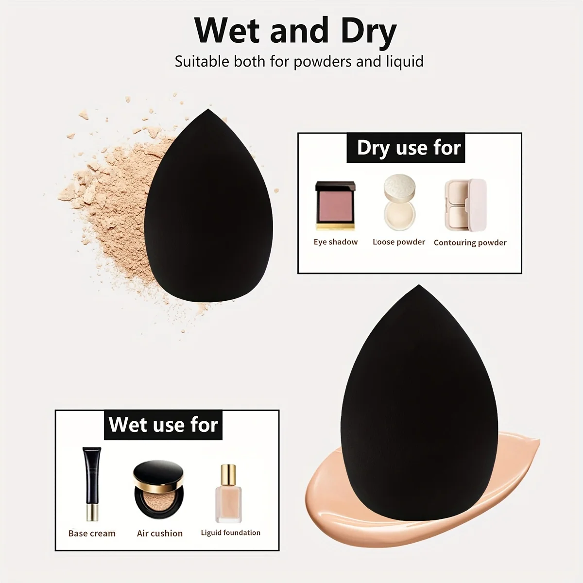 8 Pcs Beauty Egg Makeup Sponge Blenders Beauty Sponges Foundation Applicator 8 Pcs Beauty Egg Makeup Sponge Blenders Beauty Sponges Foundation Applicator - Image 4