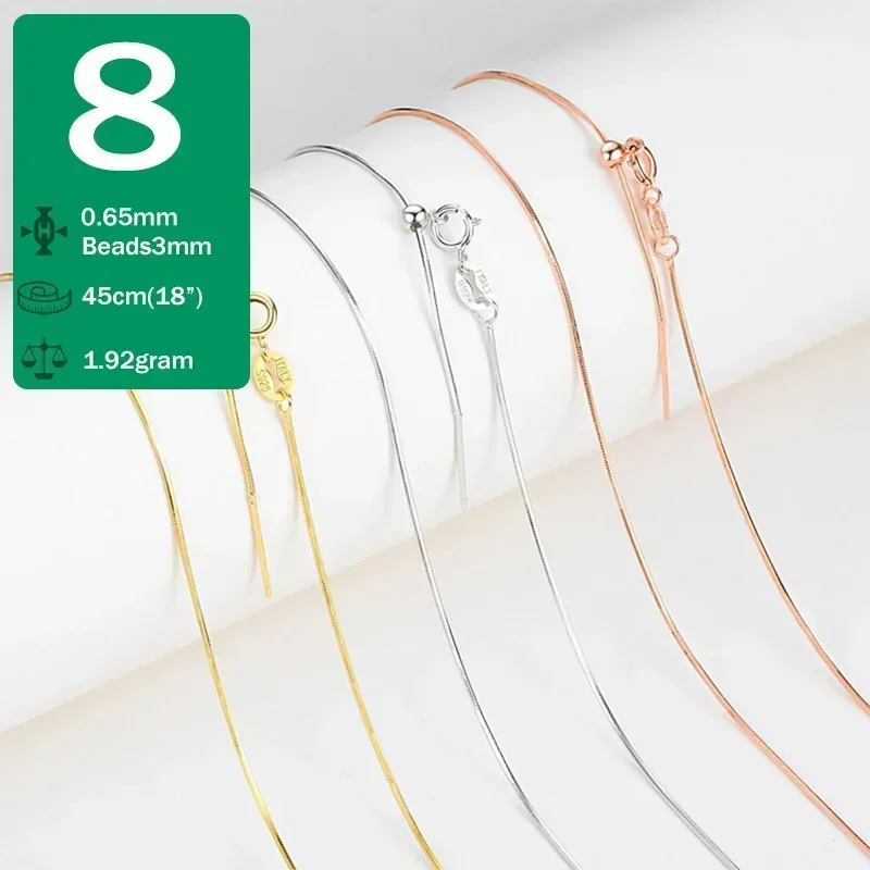 Trustdavis Real 925 Silver Box Cross Chain Fashion Universal Necklace For Women Daily Diy Pendant Necklace Fine Jewelry Dc27 Trustdavis Real 925 Silver Box Cross Chain Fashion Universal Necklace For Women Daily Diy Pendant Necklace Fine Jewelry Dc27 - Image 14