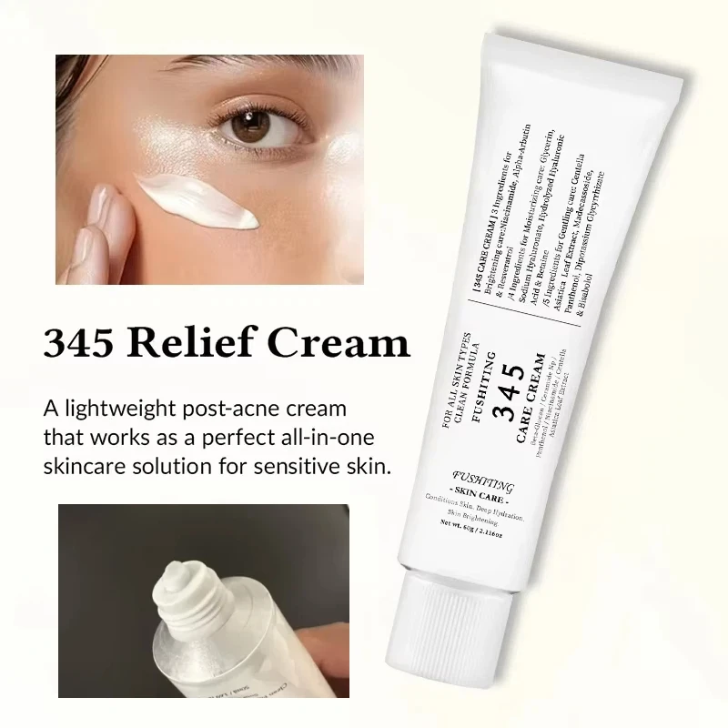 Brand 345 Face Cream Korean Skincare Skin-Softening Moisturize Facecream Gentle Repairing Suitable For Sensitive Skin Face Cream Brand 345 Face Cream Korean Skincare Skin-Softening Moisturize Facecream Gentle Repairing Suitable For Sensitive Skin Face Cream