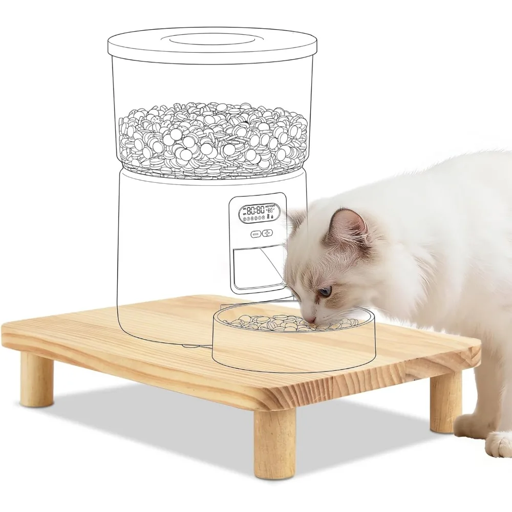 Cat Food Stand For Automatic Feeder&Amp;Tradition Bowls,Elevated Cat Food Table Station,Relieves Spine And Joints Noticeably On Pets Cat Food Stand For Automatic Feeder&Amp;Tradition Bowls,Elevated Cat Food Table Station,Relieves Spine And Joints Noticeably On Pets - Image 7