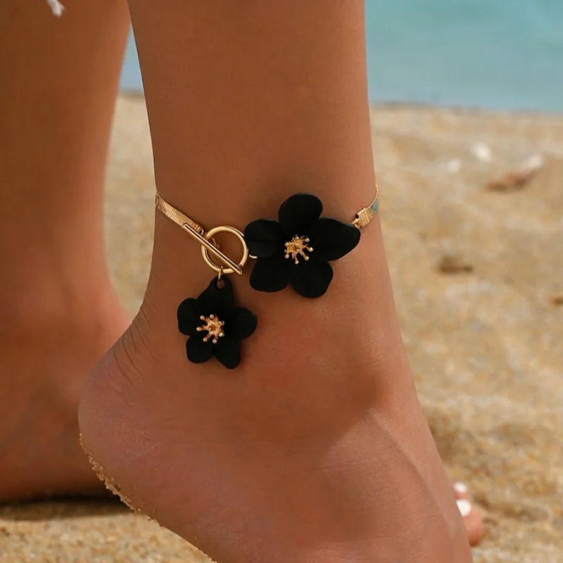 Elegantes, Schickes Fußkettchen Mit Blumenanhänger Für Damen, Urlaub Und Alltag, Sommer-Boho-Fußkette, Party-Schmuck, Geschenke Elegantes, Schickes Fußkettchen Mit Blumenanhänger Für Damen, Urlaub Und Alltag, Sommer-Boho-Fußkette, Party-Schmuck, Geschenke - Image 10