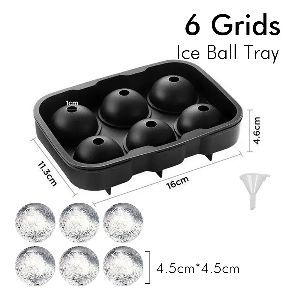 Eiswürfelschale, Silikon-Eisball-Gefrierschrankform, Quadratischer Eiswürfelbereiter Mit Deckel, 4/6/8 Gitter Für Whiskey, Cocktail, Kaffeezubehör Eiswürfelschale, Silikon-Eisball-Gefrierschrankform, Quadratischer Eiswürfelbereiter Mit Deckel, 4/6/8 Gitter Für Whiskey, Cocktail, Kaffeezubehör - Image 3