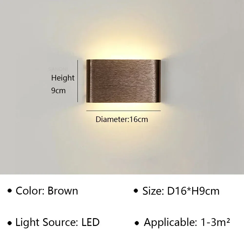 Moderne Led-Wandleuchte Für Nachttisch, Wohnzimmer, Treppen, Gang, Badezimmer, Heimdekoration, Wandleuchte, Innenbeleuchtung, Glanz Moderne Led-Wandleuchte Für Nachttisch, Wohnzimmer, Treppen, Gang, Badezimmer, Heimdekoration, Wandleuchte, Innenbeleuchtung, Glanz - Image 18