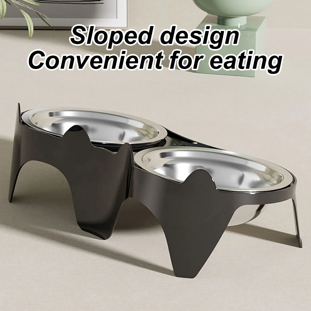 1Pc Stainless Steel Cat Food &Amp; Water Bowl With Anti-Tip Design Large Capacity Easy-Eat Design For Pet Dog Cat Feeding Food Bowl 1Pc Stainless Steel Cat Food &Amp; Water Bowl With Anti-Tip Design Large Capacity Easy-Eat Design For Pet Dog Cat Feeding Food Bowl - Image 6