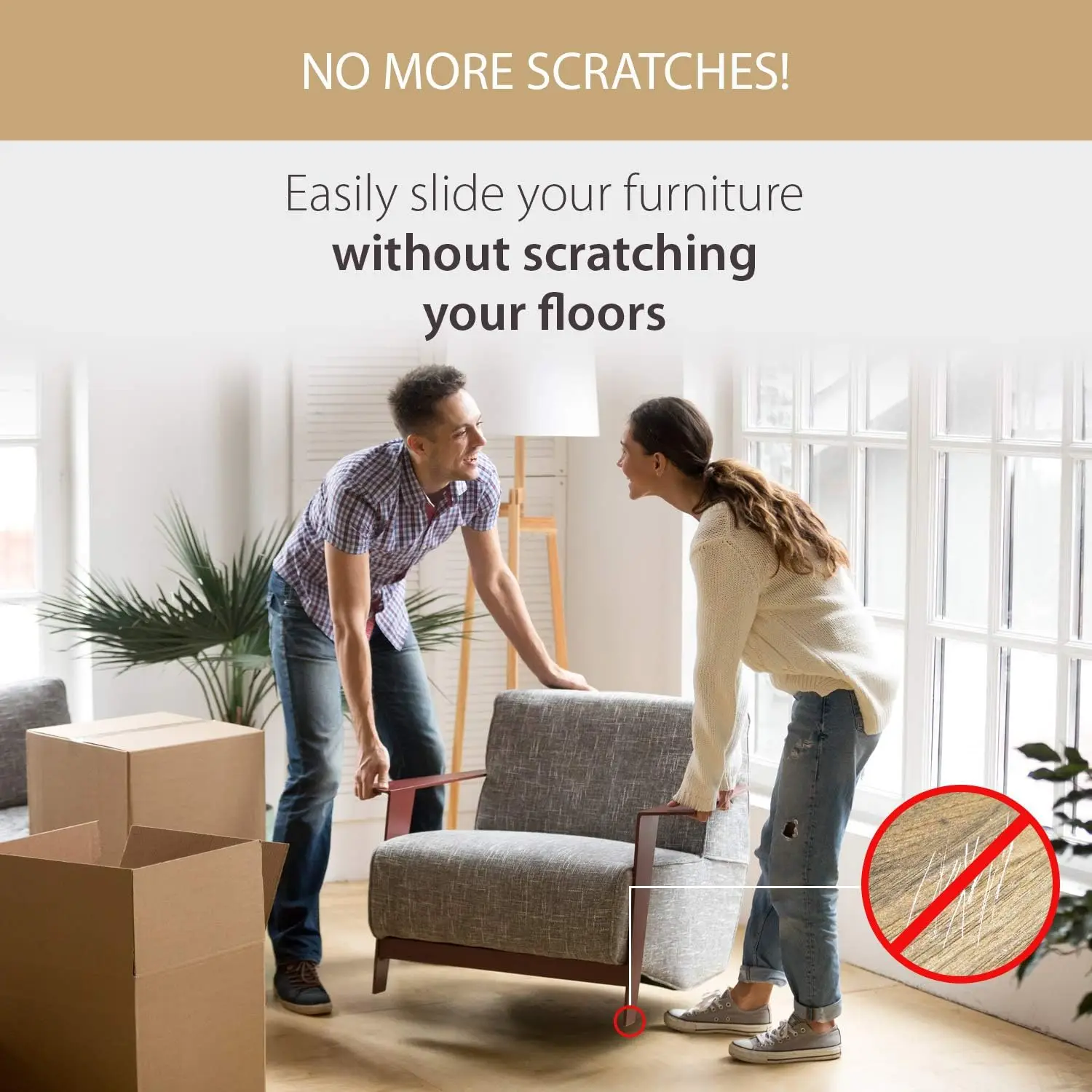 Felt Furniture Pads 4Pcs Self Adhesive Cuttable Furniture Felt Pads, Anti Scratch Floor Protectors For Furniture Felt Furniture Pads 4Pcs Self Adhesive Cuttable Furniture Felt Pads, Anti Scratch Floor Protectors For Furniture - Image 5