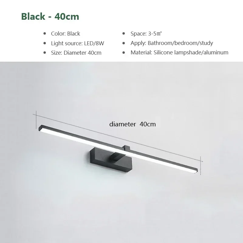 Moderne Led Wandleuchte Badezimmer Hardwares Wandleuchte Drei Farben Lichter Aluminium Badezimmer Bad Spiegel Linie Home Decor Leuchte Moderne Led Wandleuchte Badezimmer Hardwares Wandleuchte Drei Farben Lichter Aluminium Badezimmer Bad Spiegel Linie Home Decor Leuchte - Image 11