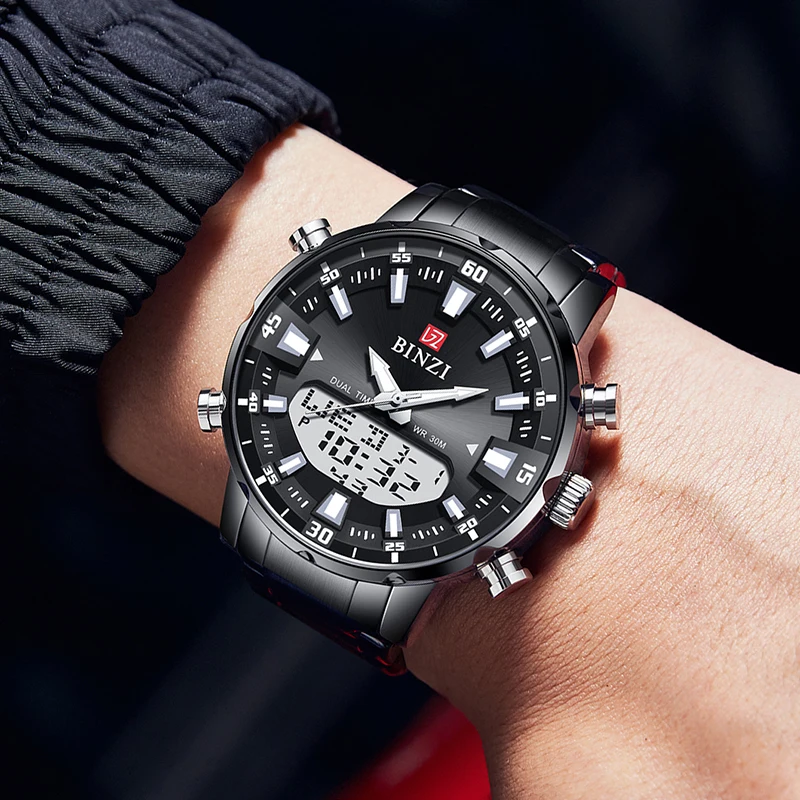 Top Marke Luxus Goldene Herren Quarz Chronograph Uhren Männer Sport Wasserdichte Mann Armbanduhr Männliche Uhr Relogio Masculino 2024 Top Marke Luxus Goldene Herren Quarz Chronograph Uhren Männer Sport Wasserdichte Mann Armbanduhr Männliche Uhr Relogio Masculino 2024 - Image 9
