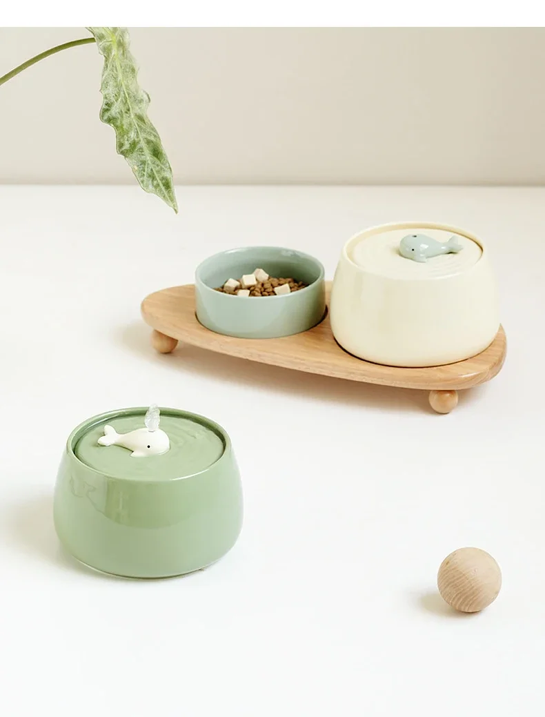 Ceramic Water Fountain Cat Charging Pet Water Feeders Dogs Automatic Circulating Filtration Flow Water Dispenser Cat Accessories Ceramic Water Fountain Cat Charging Pet Water Feeders Dogs Automatic Circulating Filtration Flow Water Dispenser Cat Accessories - Image 13