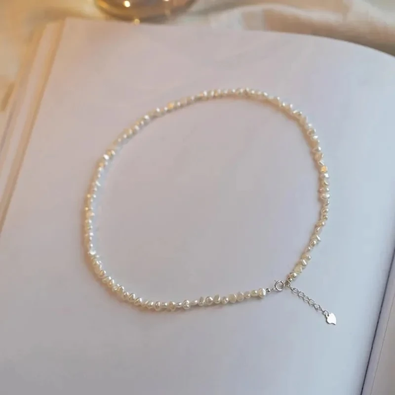 Hengsheng 4-5Mm Barocke Süßwasserperlen-Halsketten 38Cm 45Cm 50Cm 925 Sterling Silber Halsketten Schmuck Geschenk 2026 Neuheiten Hengsheng 4-5Mm Barocke Süßwasserperlen-Halsketten 38Cm 45Cm 50Cm 925 Sterling Silber Halsketten Schmuck Geschenk 2026 Neuheiten - Image 6