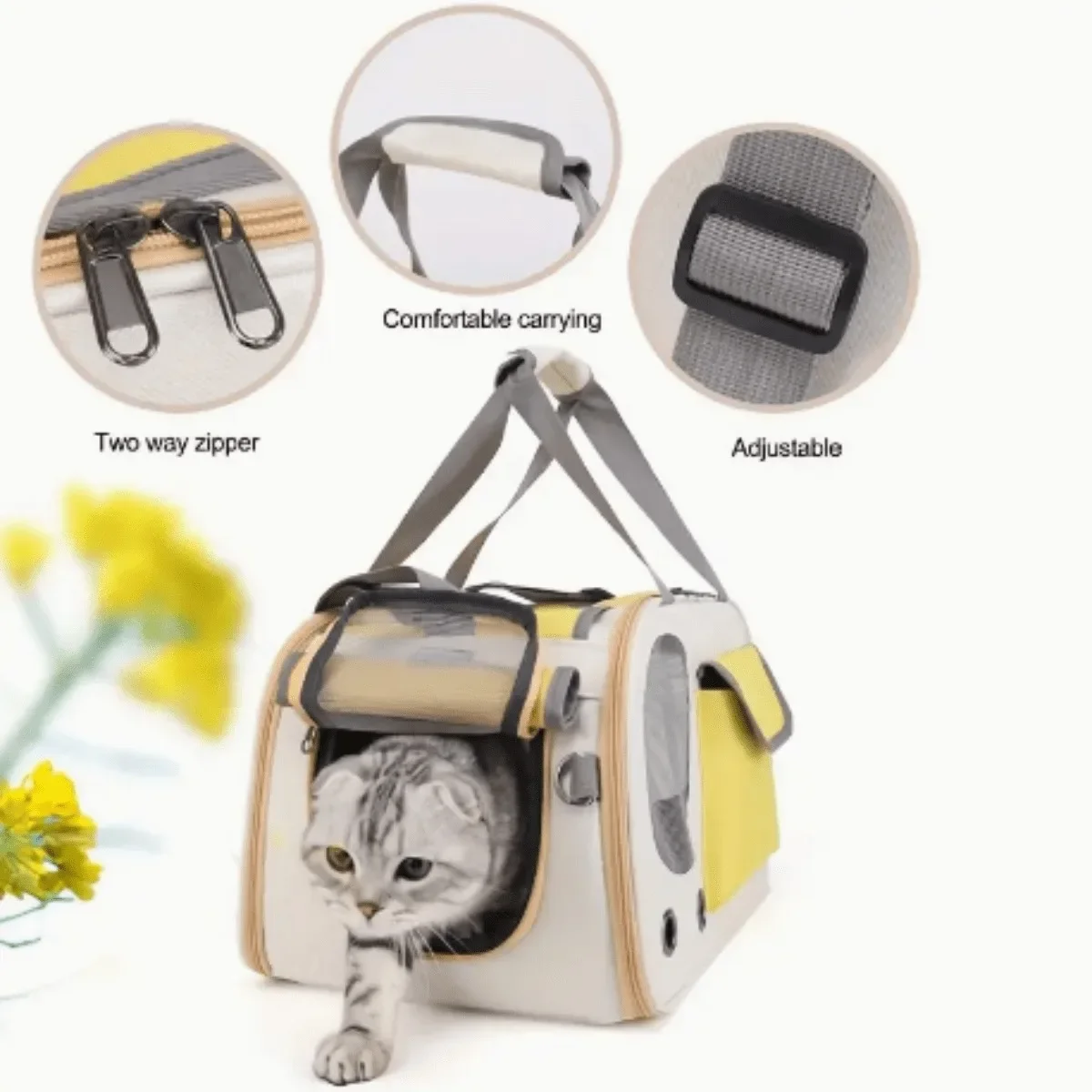 1Pcs Portable Pet Carrier Cat Bag For Cats And Dogs Ideal For Travel And Outdoor Activities Suitable For Cats And Small Dogs 1Pcs Portable Pet Carrier Cat Bag For Cats And Dogs Ideal For Travel And Outdoor Activities Suitable For Cats And Small Dogs
