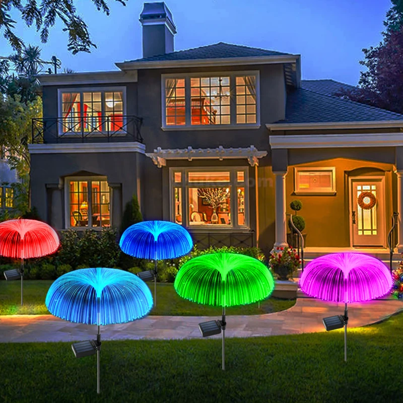 Solar Led Garten Lichter Quallen Dekoration Solar Power Wasserdichte Outdoor Pathway Solar Lampe Fee Terrasse Villa Yard Decor Solar Led Garten Lichter Quallen Dekoration Solar Power Wasserdichte Outdoor Pathway Solar Lampe Fee Terrasse Villa Yard Decor - Image 4