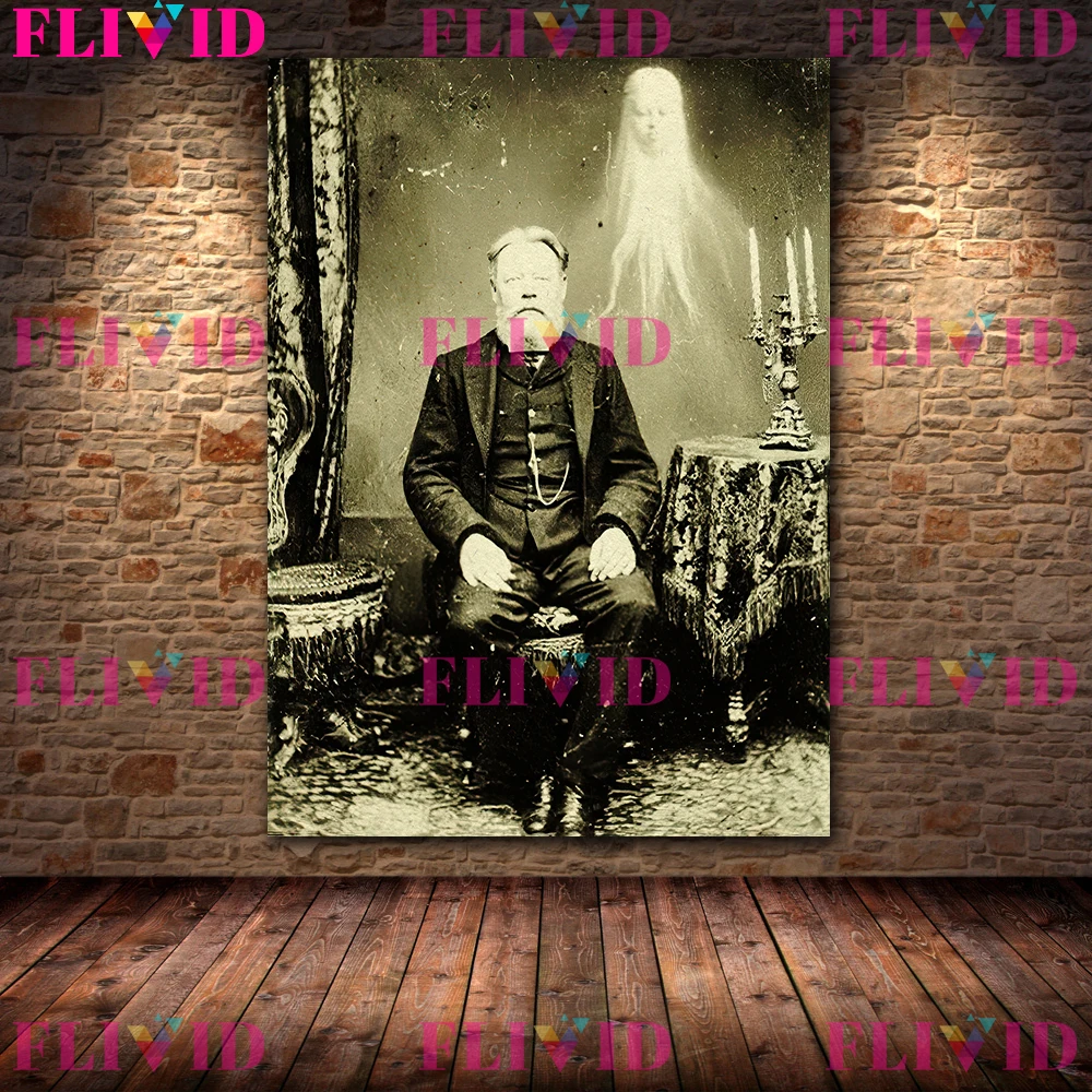 Viktorianisches Geisterfoto Poster – Antike Spiritualismus-Wandkunst Auf Leinwand Für Stilvolle Heimdekoration Viktorianisches Geisterfoto Poster – Antike Spiritualismus-Wandkunst Auf Leinwand Für Stilvolle Heimdekoration - Image 8