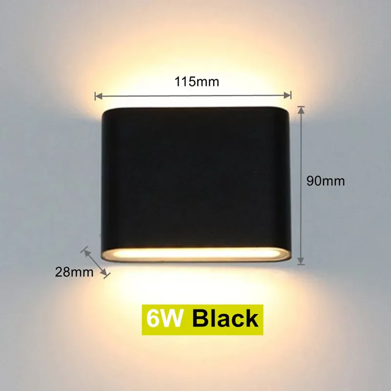 Moderne Ip65 Wasserdichte 6W/12W Led-Wandleuchten Für Innen/Außen, Balkon-Dekoration, Auf-Ab-Doppelkopf-Aluminium-Wandlampe, Wandhalterung Moderne Ip65 Wasserdichte 6W/12W Led-Wandleuchten Für Innen/Außen, Balkon-Dekoration, Auf-Ab-Doppelkopf-Aluminium-Wandlampe, Wandhalterung - Image 8
