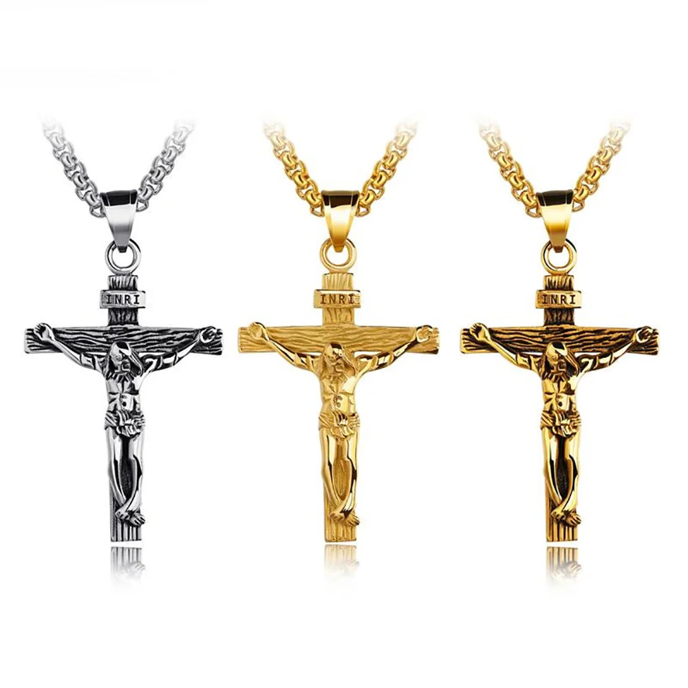 Premium-Kreuz-Halskette Für Damen, 18 Karat Vergoldet, Trendige Gold-Kreuz-Anhängerkette Für Mädchen, Kruzifix-Halskette Für Damen Und Mädchen Premium-Kreuz-Halskette Für Damen, 18 Karat Vergoldet, Trendige Gold-Kreuz-Anhängerkette Für Mädchen, Kruzifix-Halskette Für Damen Und Mädchen - Image 6