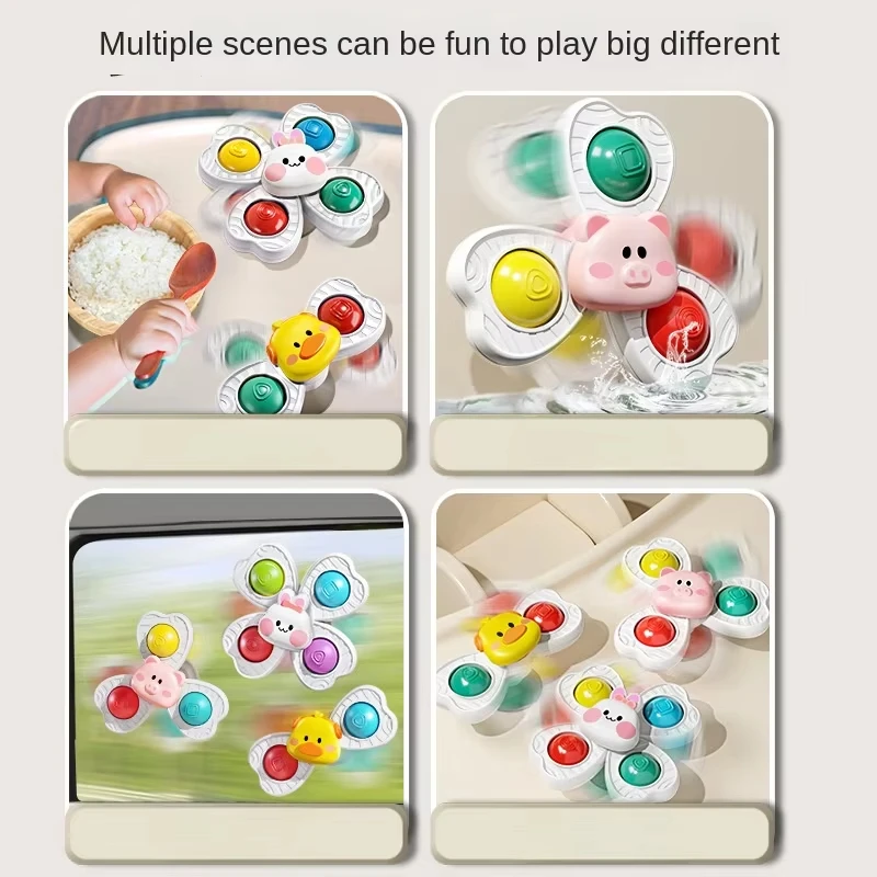 Baby Sucker Spinning Toys Children Bath Montessori Education Rotating 3 Years Bathroom Toys For Toddler Infant Toys For Baby Baby Sucker Spinning Toys Children Bath Montessori Education Rotating 3 Years Bathroom Toys For Toddler Infant Toys For Baby - Image 3
