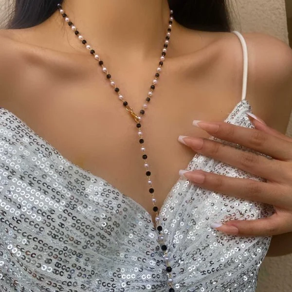 Trendy Gold Silber Farbe Glas Lange Y-Förmigen Halskette Metall Schlüsselbein Kette Sommer Urlaub Party Böhmischen Körper Schmuck Geschenke Trendy Gold Silber Farbe Glas Lange Y-Förmigen Halskette Metall Schlüsselbein Kette Sommer Urlaub Party Böhmischen Körper Schmuck Geschenke - Image 22