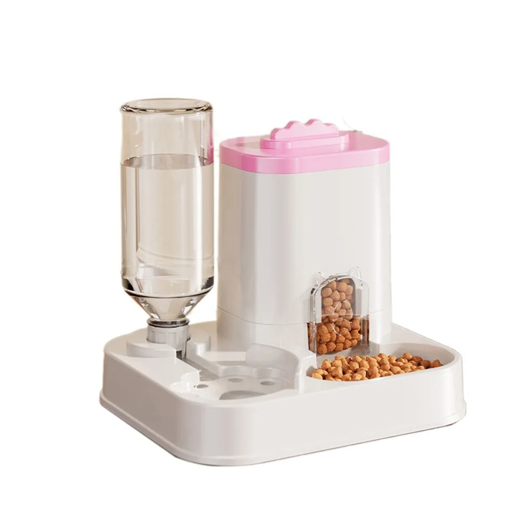 Automatischer Wasserspender Für Katzen Und Hunde Mit Integriertem Futterbecken, Keine Batterien Erforderlich, Automatischer Futterspender Für Haustiere, Einteiliges Design Automatischer Wasserspender Für Katzen Und Hunde Mit Integriertem Futterbecken, Keine Batterien Erforderlich, Automatischer Futterspender Für Haustiere, Einteiliges Design - Image 9