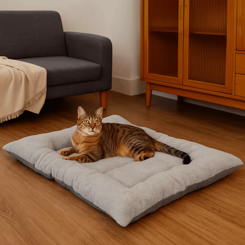 Warm Dog Bed Mat Surrounding Style Super Soft Pet Plush Pad Comfortable Non-Slip Cat Cage Mattress For Cats And Dogs Warm Dog Bed Mat Surrounding Style Super Soft Pet Plush Pad Comfortable Non-Slip Cat Cage Mattress For Cats And Dogs - Image 10