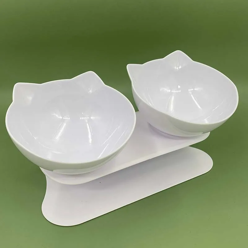 Cat Bowls, Cat Food Bowls Elevated Tilted, Anti Vomiting Kitty Bowl For Puppy And Bunny, Orthopedic For Indoor Cats Cat Bowls, Cat Food Bowls Elevated Tilted, Anti Vomiting Kitty Bowl For Puppy And Bunny, Orthopedic For Indoor Cats - Image 8
