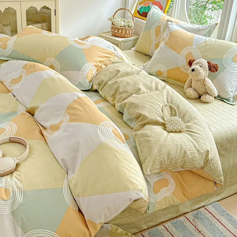 100% Cotton Bedding Set Duvet Set, Quilt Cover Pillow Sham, Wrinkle Free Machine Washable, All Season Comfort 240X220 100% Cotton Bedding Set Duvet Set, Quilt Cover Pillow Sham, Wrinkle Free Machine Washable, All Season Comfort 240X220 - Image 6