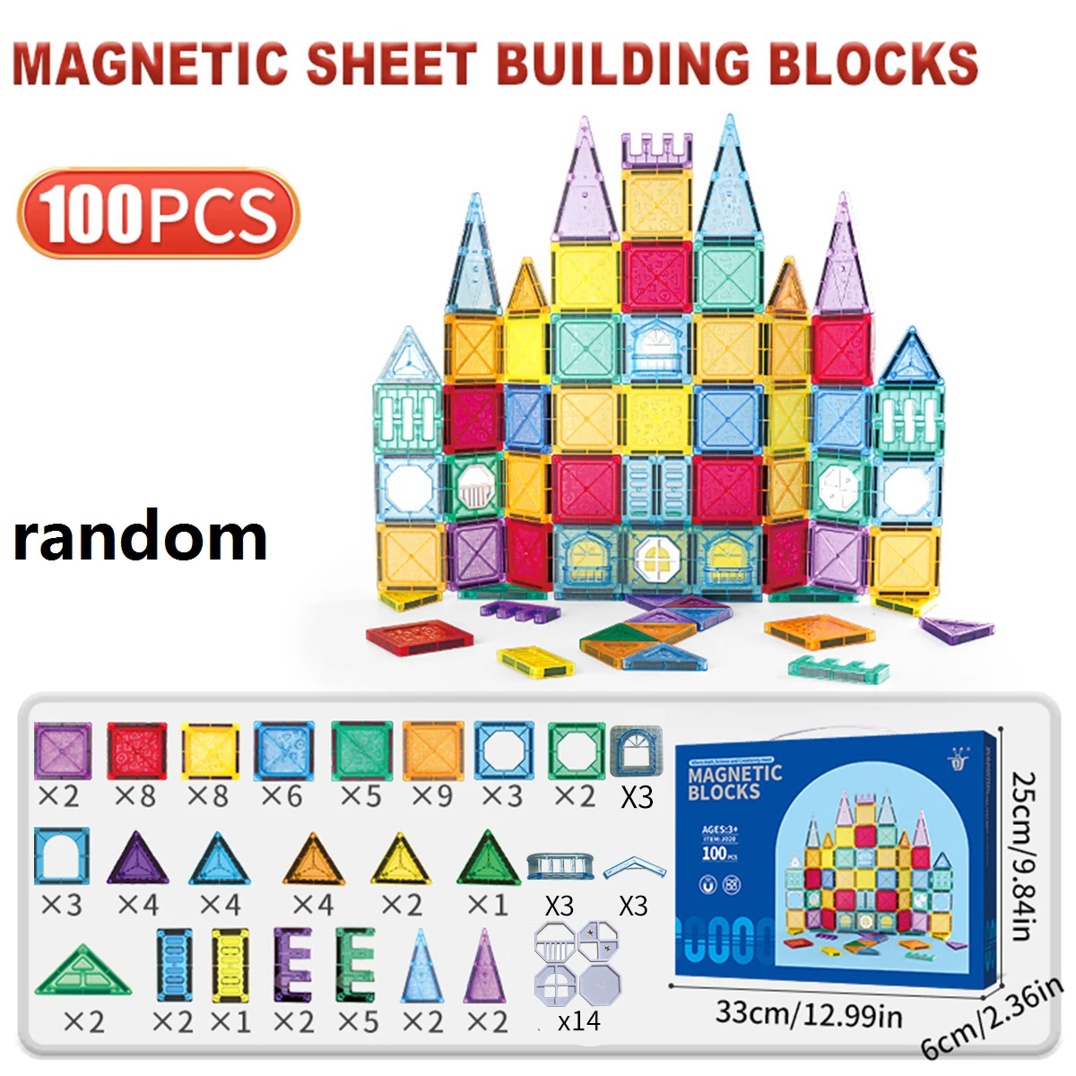 Magnetische Fliesen Für Kinder Im Alter Von 3–5 Jahren, 4–8 Magnetspielzeug Für 3 4 5 6 7 8+ Jahre Alte Jungen, Mädchen, Kleinkinder, Magnetische Bausteine, Vorschule Magnetische Fliesen Für Kinder Im Alter Von 3–5 Jahren, 4–8 Magnetspielzeug Für 3 4 5 6 7 8+ Jahre Alte Jungen, Mädchen, Kleinkinder, Magnetische Bausteine, Vorschule - Image 9