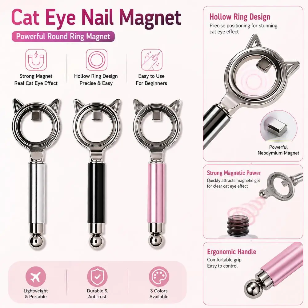 Katzenauge-Nagelmagnet – Doppelseitiger Magnetstab Für Nail Art Katzenauge-Nagelmagnet – Doppelseitiger Magnetstab Für Nail Art - Image 3