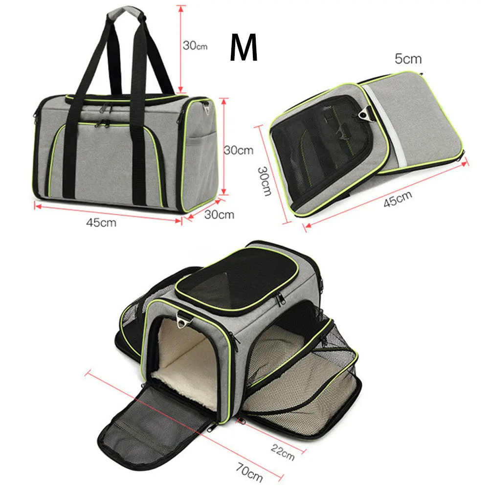 Pet Carriers Bag Portable Breathable Foldable Bag Cat Dog Carrier Bags Outgoing Outdoor Travel Pets Cats Handbag Safety Zippers Pet Carriers Bag Portable Breathable Foldable Bag Cat Dog Carrier Bags Outgoing Outdoor Travel Pets Cats Handbag Safety Zippers - Image 6