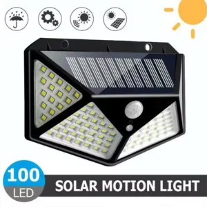 Solar Wand Lampe Outdoor 100LED Lampe Wasserdicht Motion Sensor Solar Powered Sonnenlicht Straße Lampe Garten Geländer Dekorative Lampe