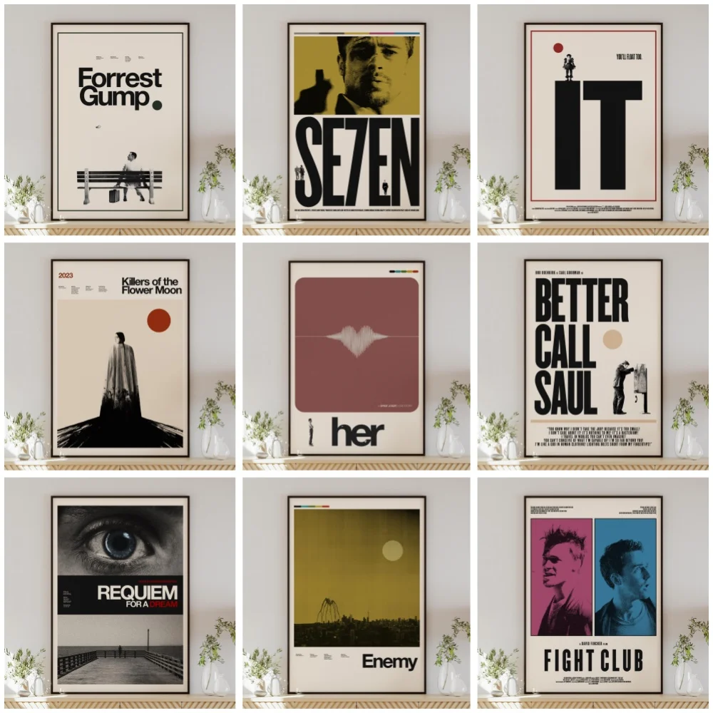 Forrest Gump Filmplakat Se7En Filmplakate &Amp; Bilder Fight Club Enemy Leinwanddruck Wandkunst Heimdekoration Druck Wandbild Cuadros Forrest Gump Filmplakat Se7En Filmplakate &Amp; Bilder Fight Club Enemy Leinwanddruck Wandkunst Heimdekoration Druck Wandbild Cuadros