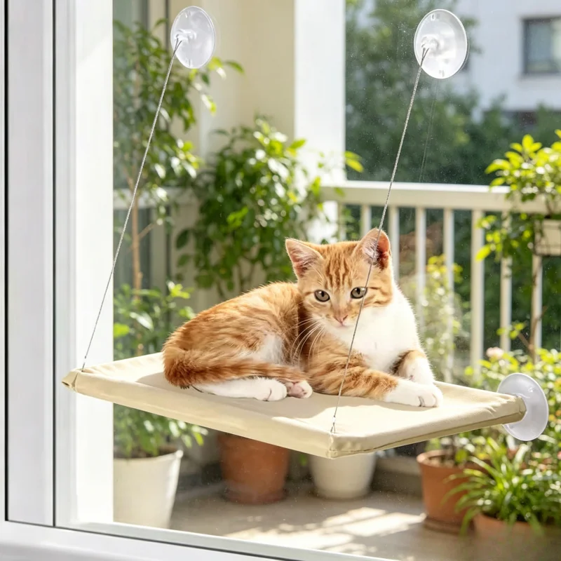 Ultra Soft Cat Window Hammock Bed, Securely Mounted Space Saving Perch, Ideal For Feline Naptime &Amp; Top Cat Accessories Ultra Soft Cat Window Hammock Bed, Securely Mounted Space Saving Perch, Ideal For Feline Naptime &Amp; Top Cat Accessories
