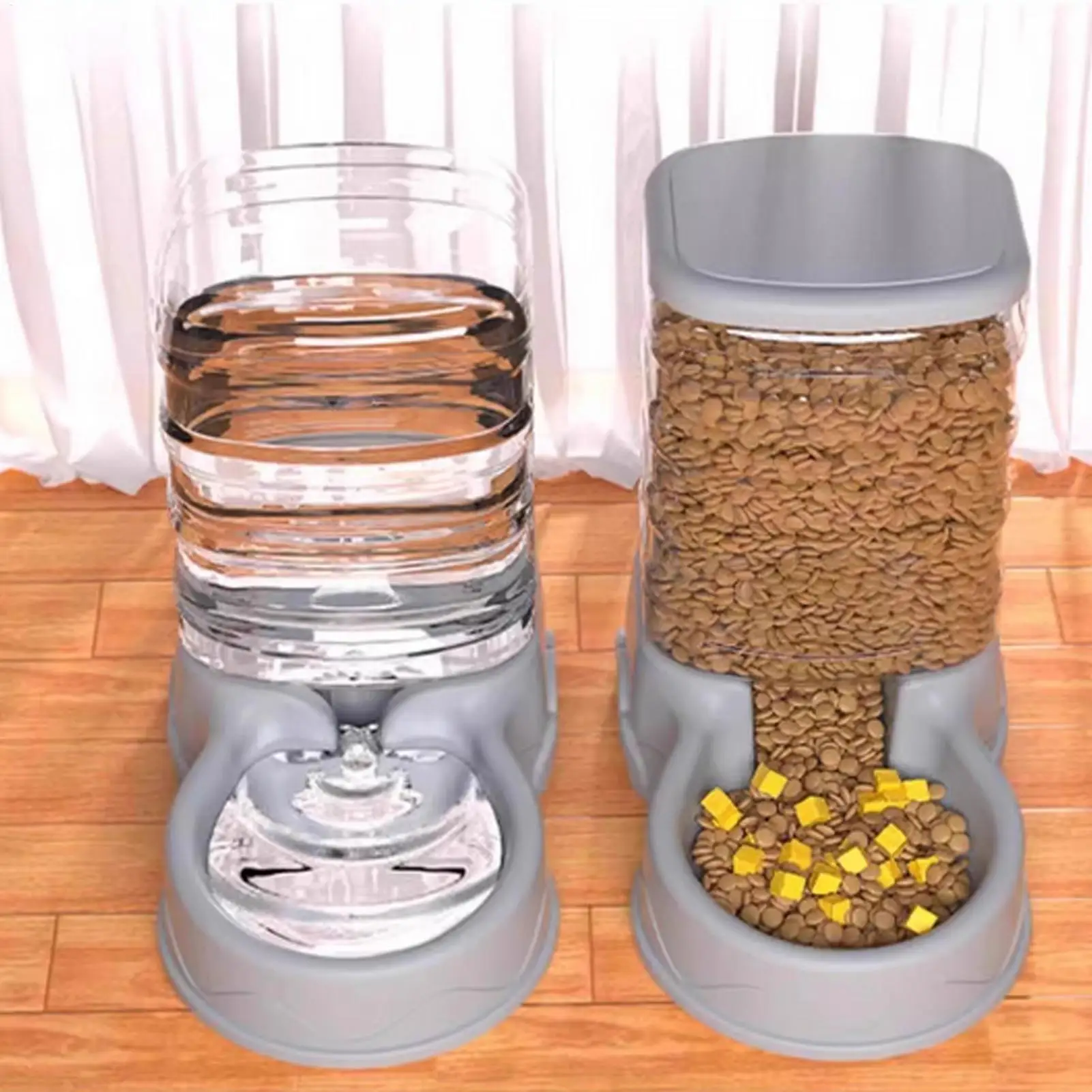 Cat Feeder For Dry Food Cat Waterer Food Feeder Large Capacity Automatic Dog And Cat Water Dispenser For Small To Medium Pets Cat Feeder For Dry Food Cat Waterer Food Feeder Large Capacity Automatic Dog And Cat Water Dispenser For Small To Medium Pets - Image 6