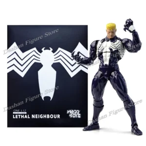 Original Mess Toys Venom Lethal Neighbor Action Figure Symbiotic Spider Man Brand New Day Figurine Black Spiderman Model Toys