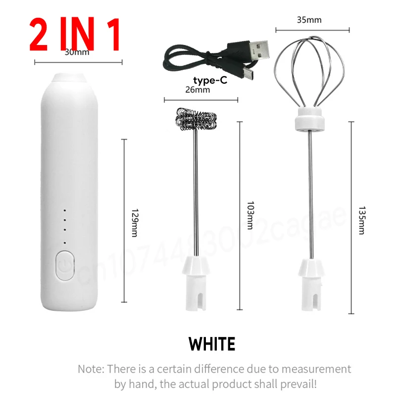 Upgraded Elektrischer Kaffeeaufschäumer/Milch-Schneebesen + Schneebesen, Mini-Lebensmittelmixer, Wiederaufladbarer Usb-Hand-Espresso-Werkzeuge Mit Drei Geschwindigkeiten Upgraded Elektrischer Kaffeeaufschäumer/Milch-Schneebesen + Schneebesen, Mini-Lebensmittelmixer, Wiederaufladbarer Usb-Hand-Espresso-Werkzeuge Mit Drei Geschwindigkeiten - Image 3