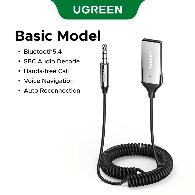 Ugreen Bluetooth-Adapter 5.3 Mit Aux – Usb-Auf-3,5-Mm-Klinke, Mikrofon &Amp; Freisprechfunktion Für Auto Und Lautsprecher Ugreen Bluetooth-Adapter 5.3 Mit Aux – Usb-Auf-3,5-Mm-Klinke, Mikrofon &Amp; Freisprechfunktion Für Auto Und Lautsprecher - Image 9