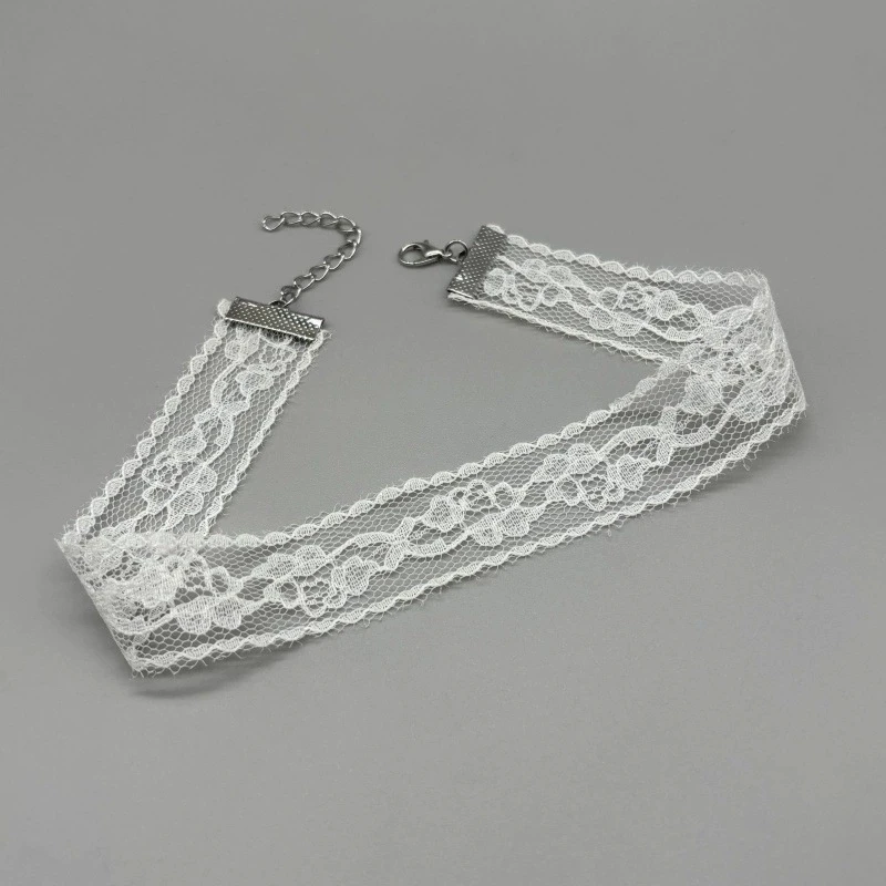 2026 New Black Sexy Lace Flower Necklace For Women Harajuku Gothic Short Choker Collar Necklace Party Female Neck Accessories 2026 New Black Sexy Lace Flower Necklace For Women Harajuku Gothic Short Choker Collar Necklace Party Female Neck Accessories - Image 7