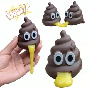 Creative Vomit Stool Prank Toy Army Vomiting Ball Decompression Funny Disgusting Sticky Stool for Home Garden Pranks