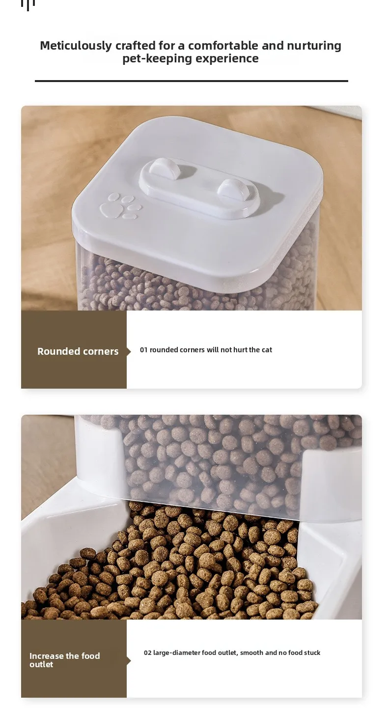 4L Large Capacity Automatic Cat Feeder &Amp; Waterer Set | Gravity Pet Food Dispenser For Cats &Amp; Dogs | Bpa-Free &Amp; Non-Electric Safe 4L Large Capacity Automatic Cat Feeder &Amp; Waterer Set | Gravity Pet Food Dispenser For Cats &Amp; Dogs | Bpa-Free &Amp; Non-Electric Safe - Image 19