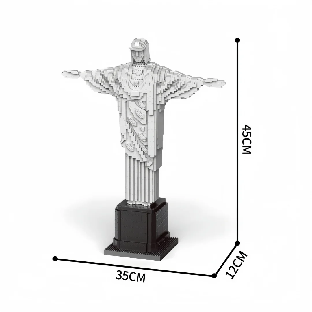 Knew Built 2787 Teile 45Cm Christus Der Erlöser Modell: Episches Brasilien-Wahrzeichen Mikro-Bausteine, Weltarchitektur Diy-Set, Heiliges Geschenk Knew Built 2787 Teile 45Cm Christus Der Erlöser Modell: Episches Brasilien-Wahrzeichen Mikro-Bausteine, Weltarchitektur Diy-Set, Heiliges Geschenk - Image 8