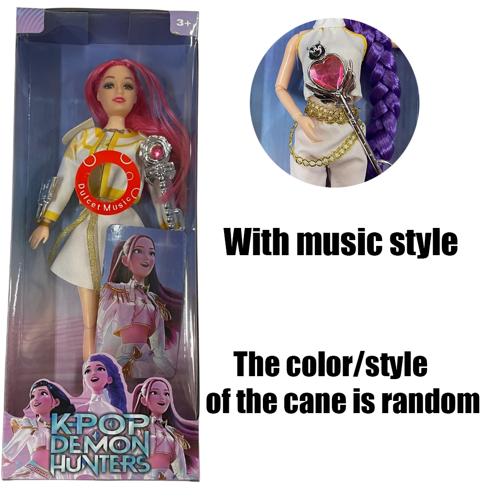 Hot Rumi Mira Zoey Bewegliche Gelenkpuppe 11 Zoll Mit Themenmusik, Niedliches Spielzeug, Schwert, Cosplay-Requisiten, Geschenk Für Fans Hot Rumi Mira Zoey Bewegliche Gelenkpuppe 11 Zoll Mit Themenmusik, Niedliches Spielzeug, Schwert, Cosplay-Requisiten, Geschenk Für Fans - Image 24