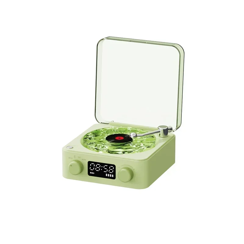 Waves Vinyl-Player Mit Bluetooth-Lautsprecher, Rgb-Licht &Amp; Weißem Rauschen – Retro-Lautsprecher Im Plattenspieler-Stil Als Schlafhilfe Waves Vinyl-Player Mit Bluetooth-Lautsprecher, Rgb-Licht &Amp; Weißem Rauschen – Retro-Lautsprecher Im Plattenspieler-Stil Als Schlafhilfe - Image 7
